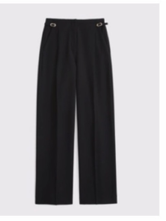 Abercrombie & Fitch Pants - A&F Sloane Tailored Hardware Wide Leg Pant